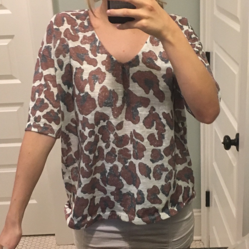 Printed VNeck